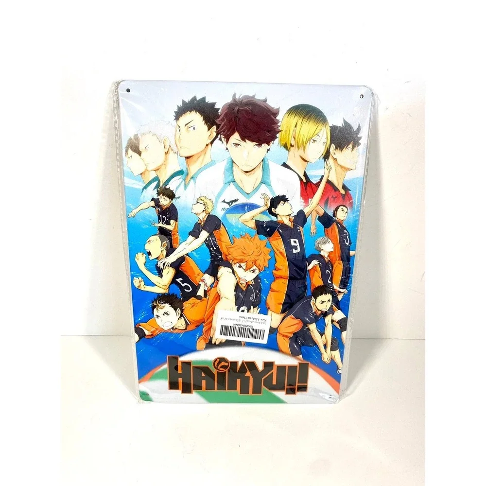 Haikyuu Metal Sign Anime Manga Wall Decor Karasuno Volleyball 8x12 Tin Poster
